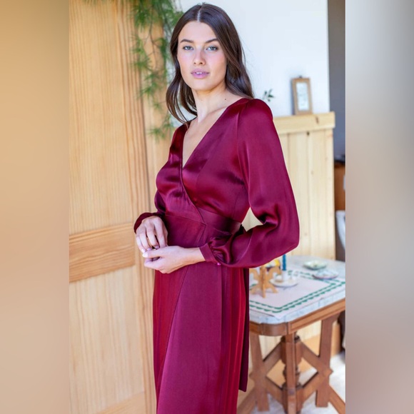 NWT EMERSON FRY Bishop Sleeve Dress - Picture 4 of 16